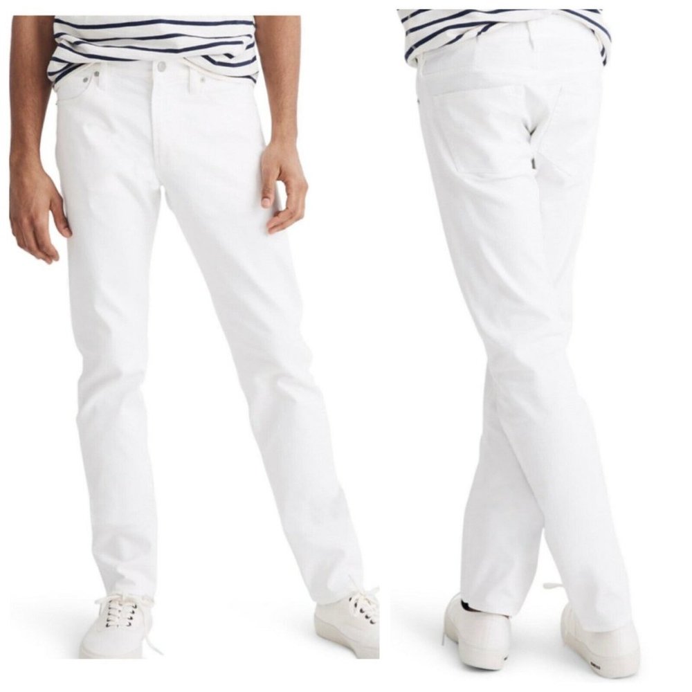 Madewell Slim Fit Mid Rise Five Pocket Zipper Jean